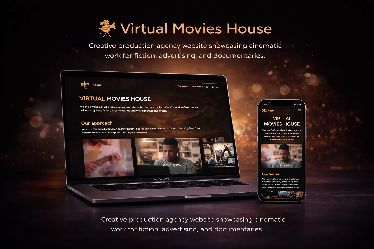 Webflow website for Virtual Movies House by Arif Hossain