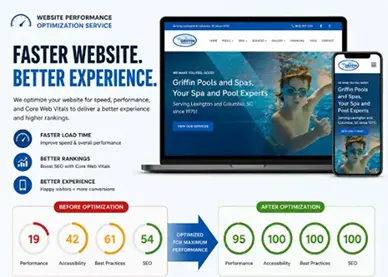 Custom Website Speed Optimization and Core Web Vitals Fix Showcase